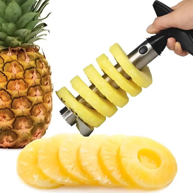 GENERICO - Cortador Rebanador Piña Pelador Espiral Metalico