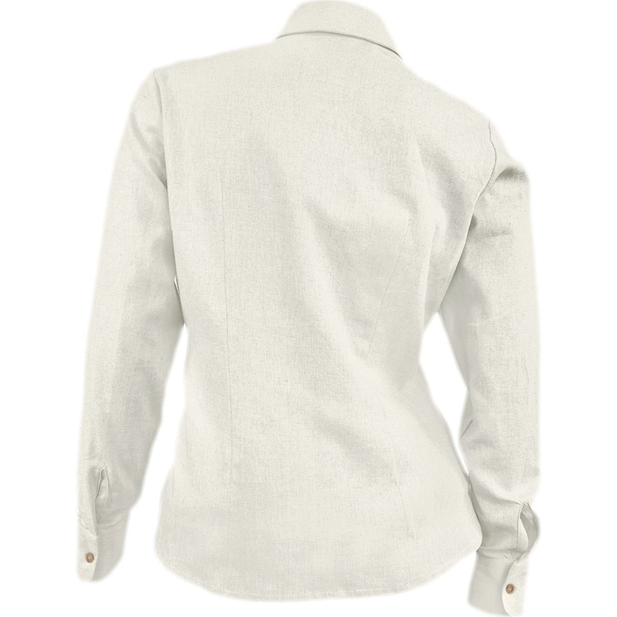 SON DOS - Camisa blusa lino marfil ocasión casual manga larga mujer