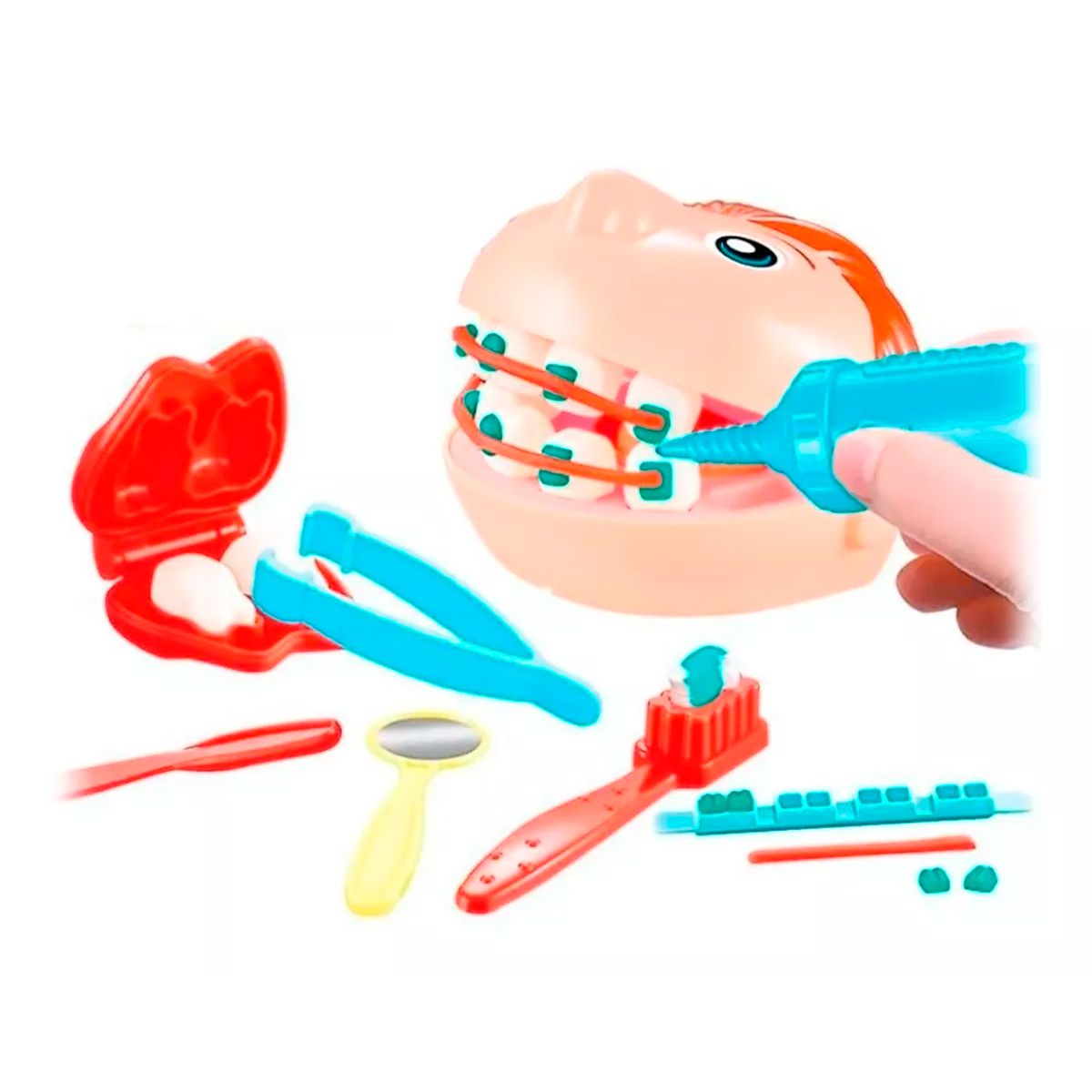 GENERICO - Juego Doctor Muelitas 5 Plastilinas Dentista Niños Juguete