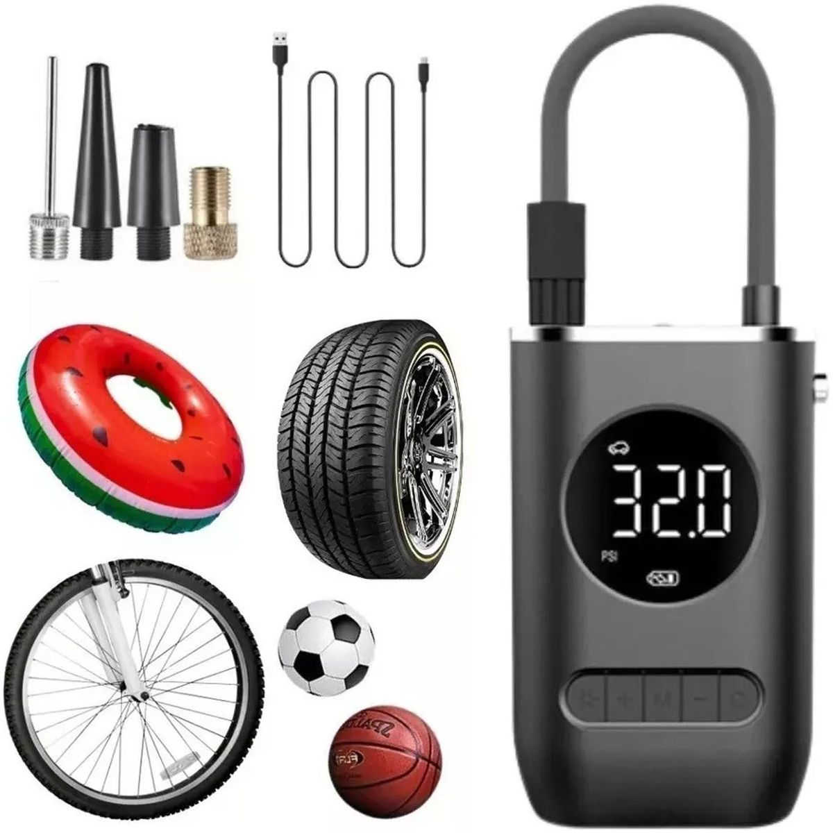 ONE PIXEL - Compresor De Aire Portatil Para Carros Neumatico Inalambrico