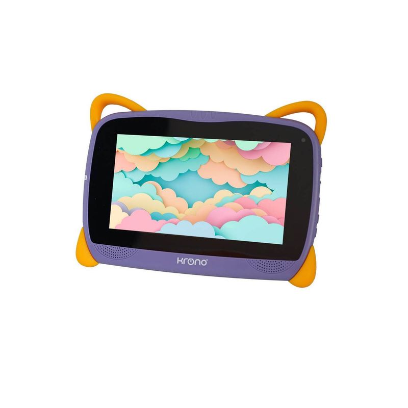 KRONO - Tablet para niños antigolpes Morada Krono Kids 2RAM 32GB.