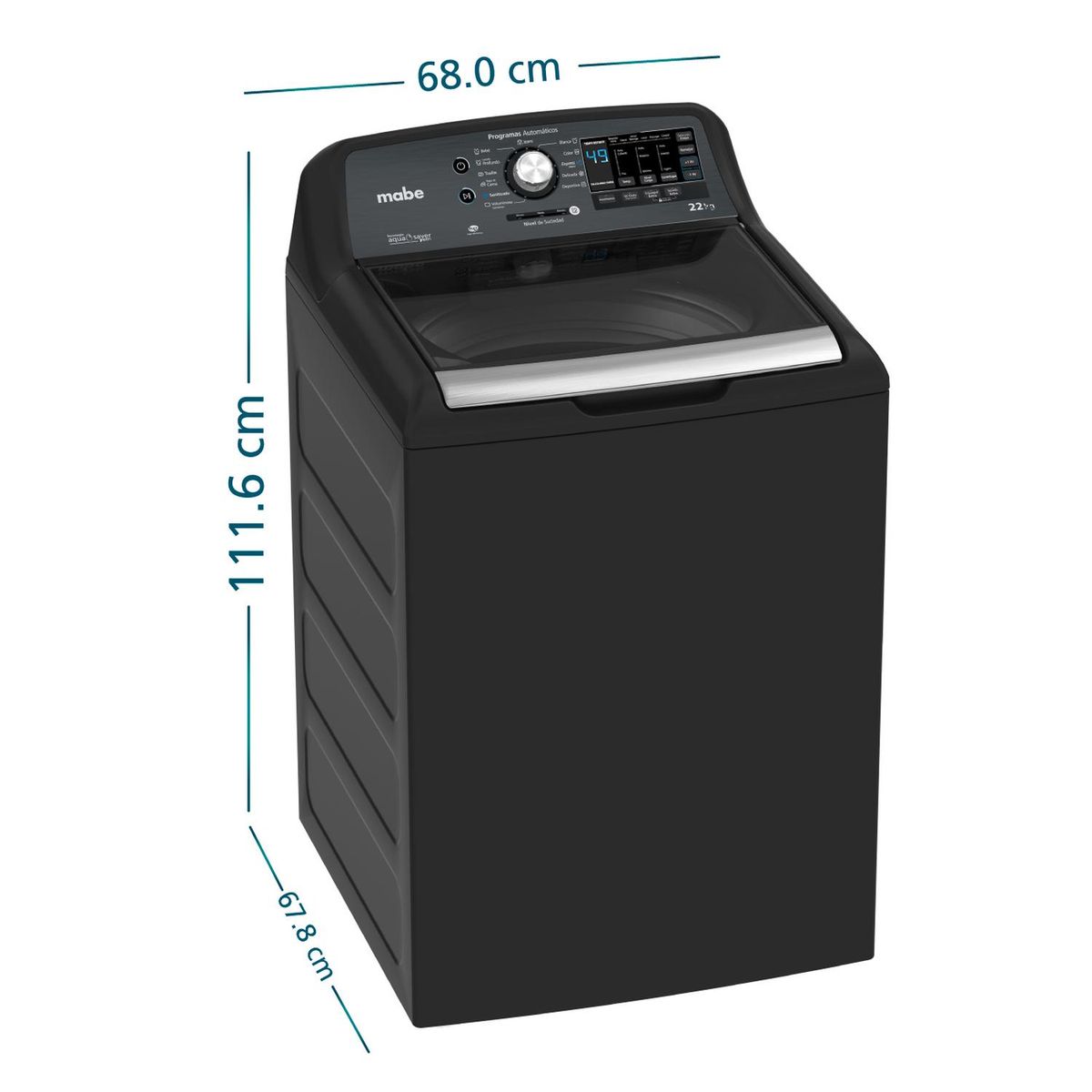  - Lavadora Automática 22 Kg Diamond Gray Mabe LMC72211WDAB0