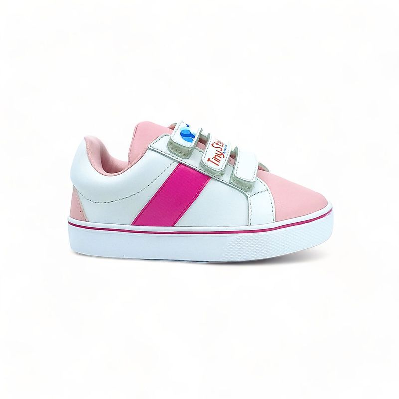 GENERICO - Tenis para Niñas Bubble Pink Blanco y Fucsia - Tiny Steps - Beige