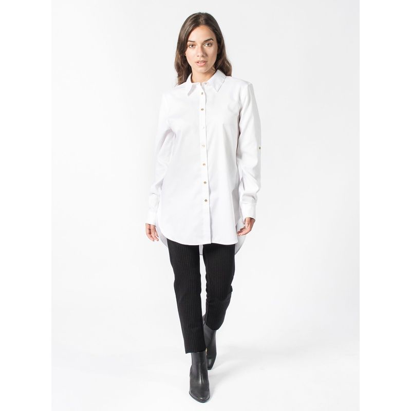 CALVIN KLEIN - Camiseta Manga Larga Mujer Blanco Calvin Klein