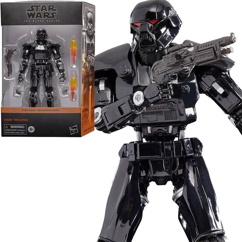 HASBRO - Dark Trooper Figura Star Wars Mandalorian Black Hasbro 16 Cm