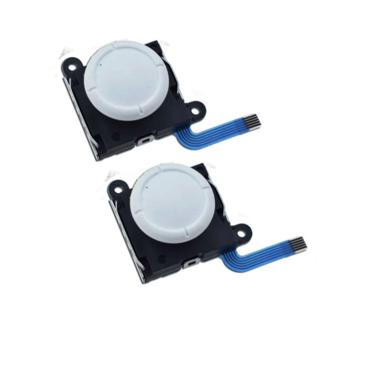GENERICO - 2 Joystick Análogo Blanco Joycon + Kit Destornillador Para Switch