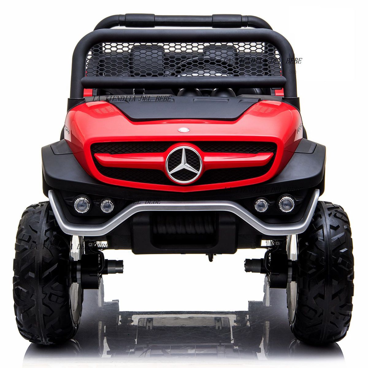 MERCEDES BENZ - Carro Infantil Batería Eléctrico Campero Mercedes benz ROJO