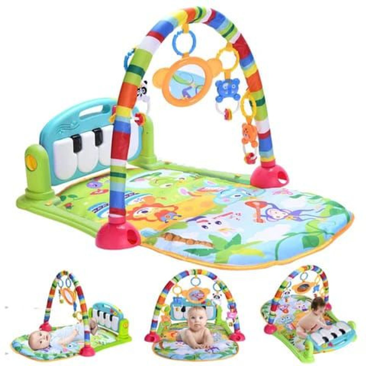 GENERICO - Gimnasio Piano Colores Bebé Niño Y Niña Luces Y Sonidos