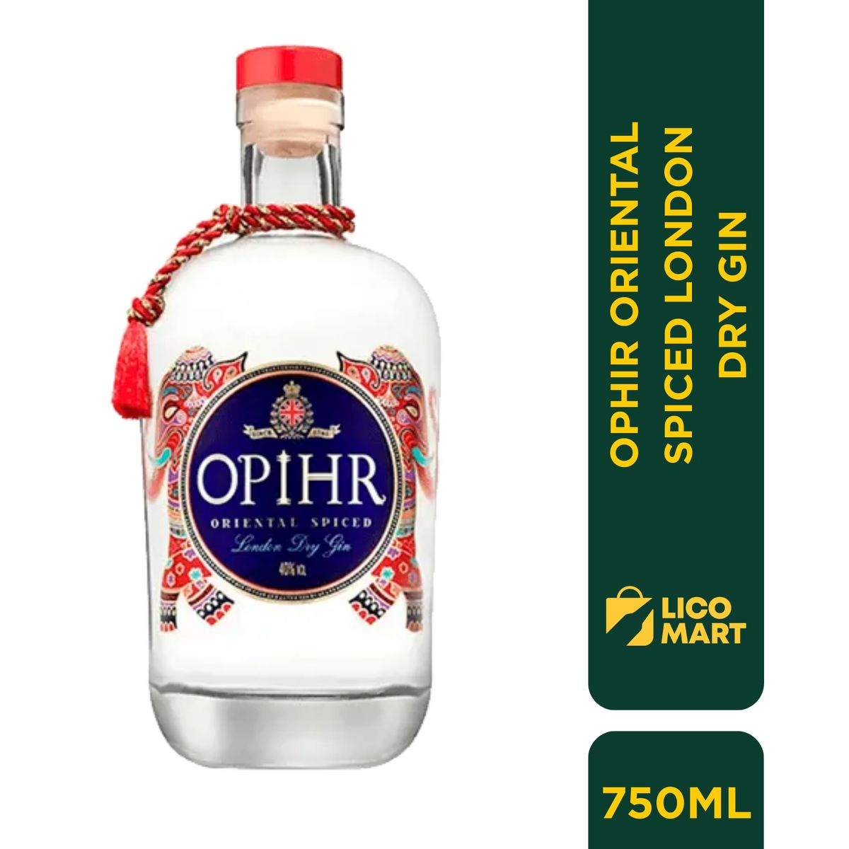GENERICO - LONDON DRY GIN OPIHR SPICES OF THE ORIENT
