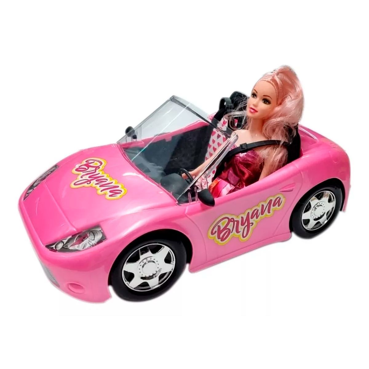 GENERICO - Carro Deportivo Muñecas Rc Control Remoto Recargable 34cm