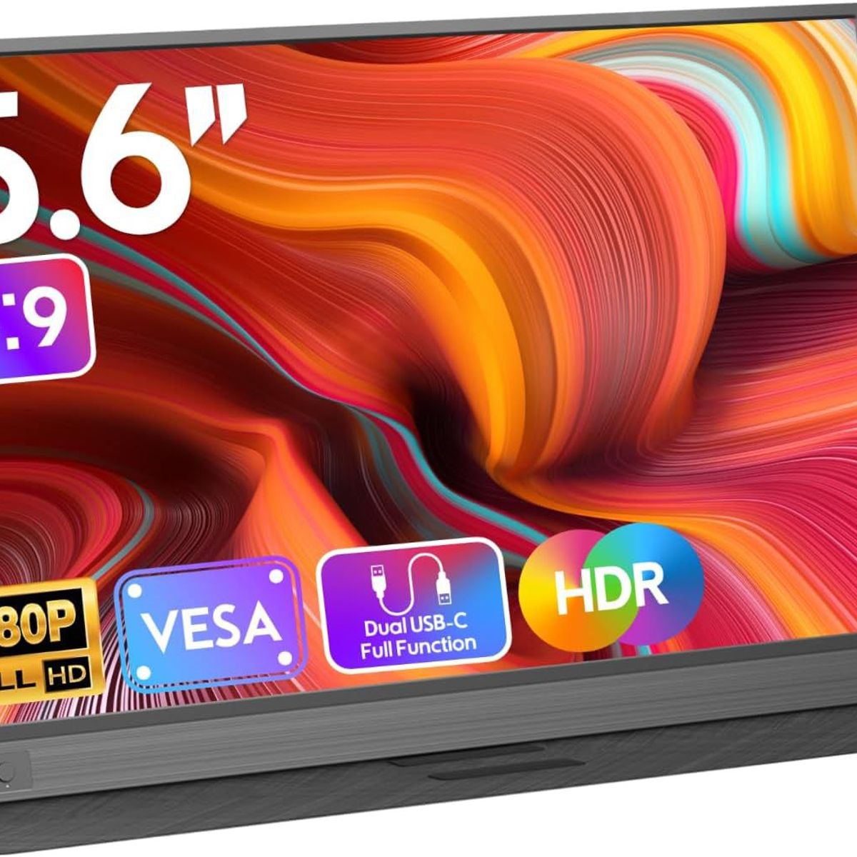 GENERICO - Zscmalls Monitor Portatil Pantalla De Computadora Full Hd D