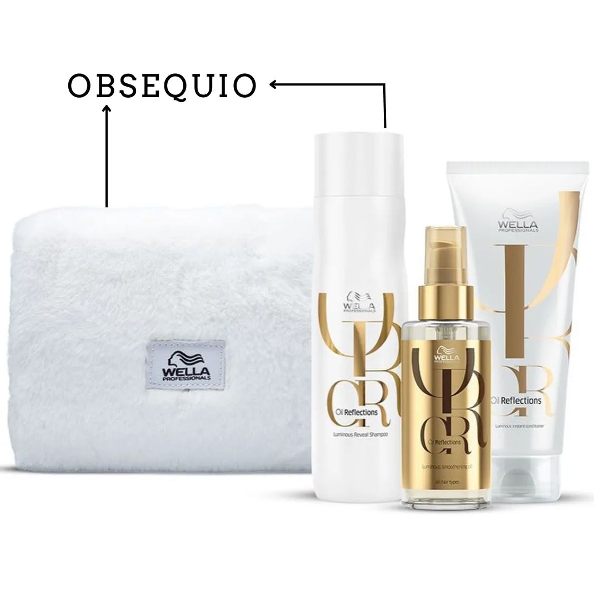 WELLA - Kit Wella Oil Reflections Shampoo + Acondiconador + Oleo