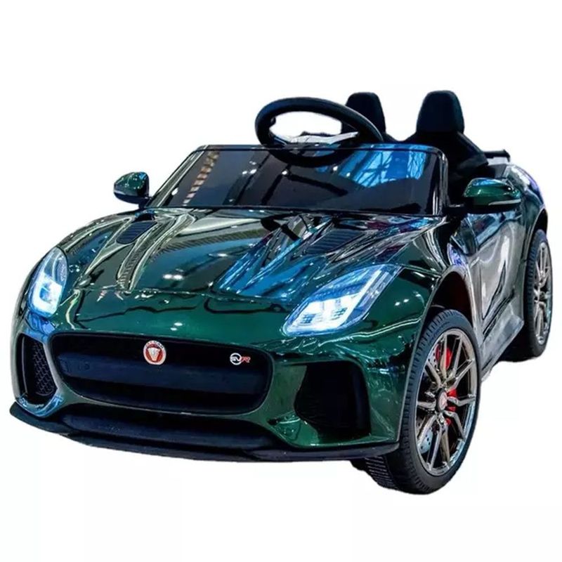 GENERICO - Carro Infantil Batería Eléctrico Auto Montable bebe Niños Jaguar VERDE ELEGANCE
