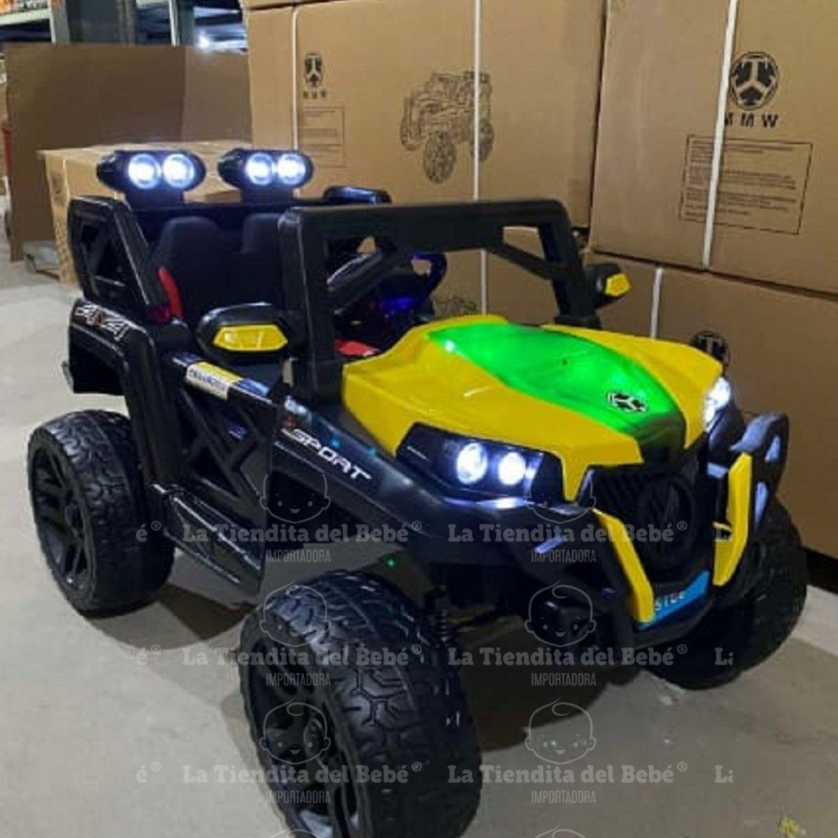 GENERICO - Carro Infantil Batería Eléctrico Campero Montable 4 x 4 Dakar