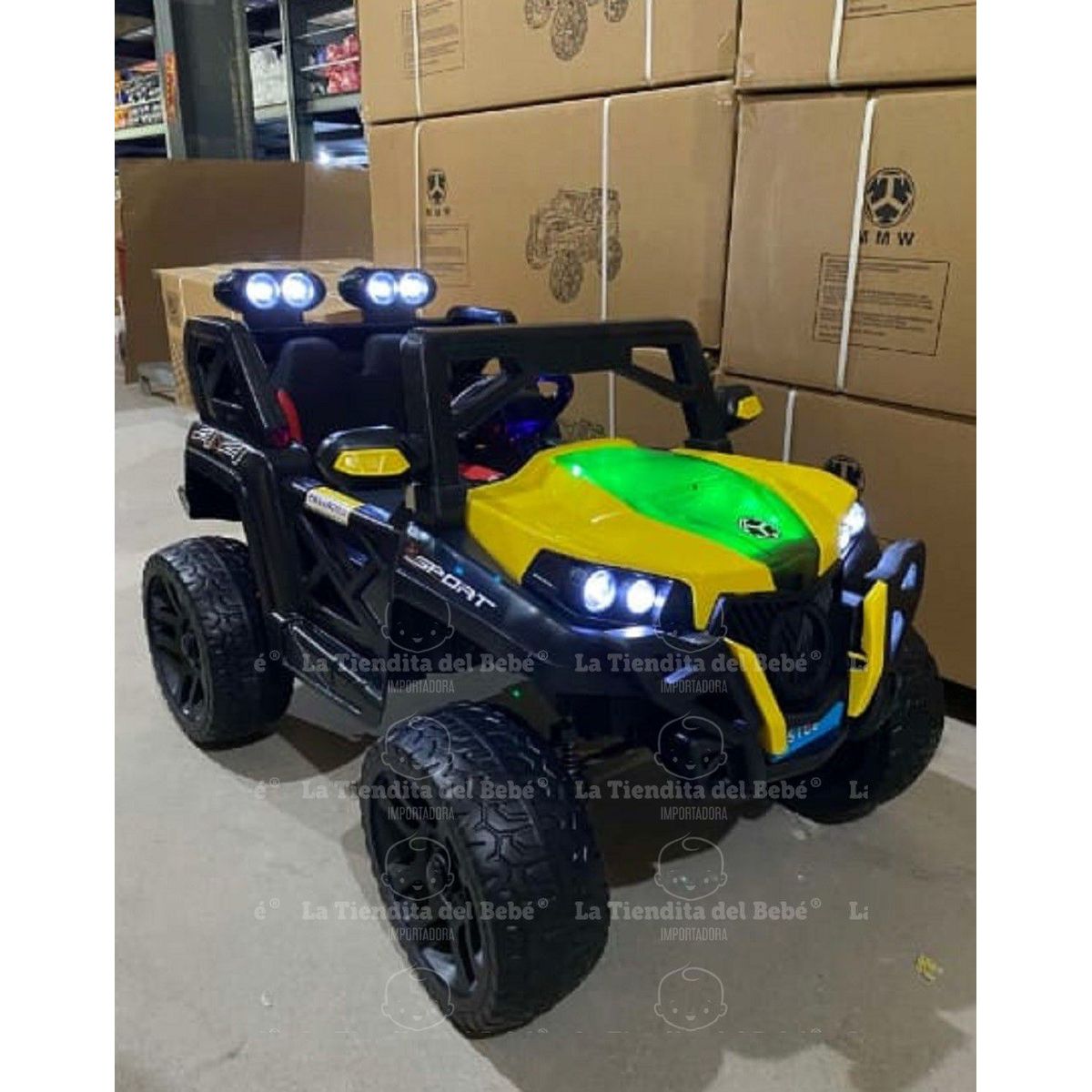 GENERICO - Carro Infantil Batería Eléctrico Campero Montable 4 x 4 Dakar