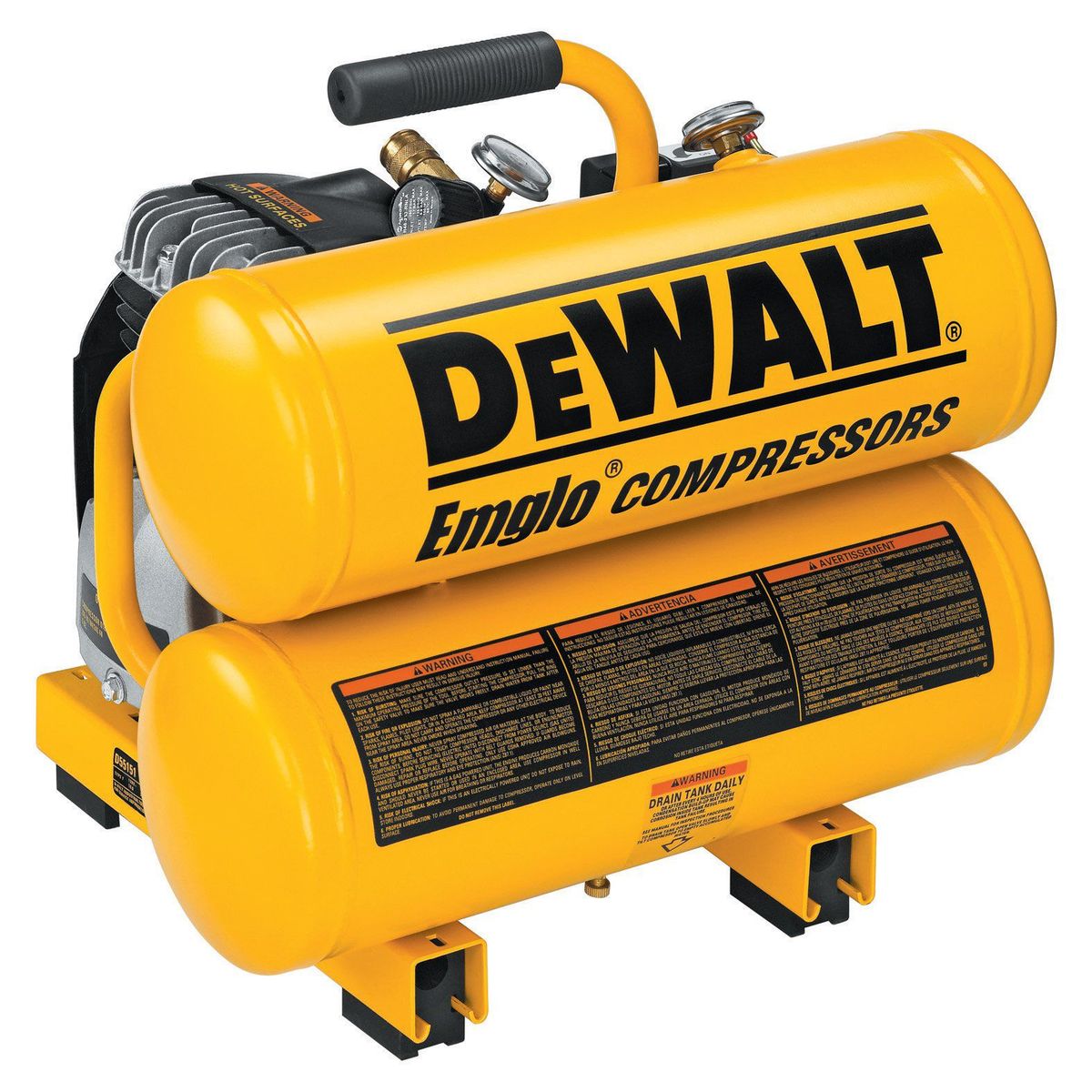 DEWALT - COMPRESOR 1.1HP 4 GAL 125PSI DEWALT D55151