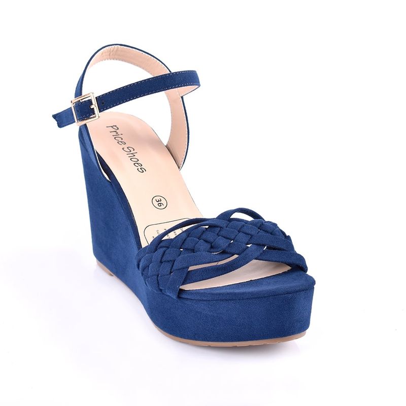 PRICE SHOES - Priceshoes Plataforma Para Dama 882LELIAAZUL