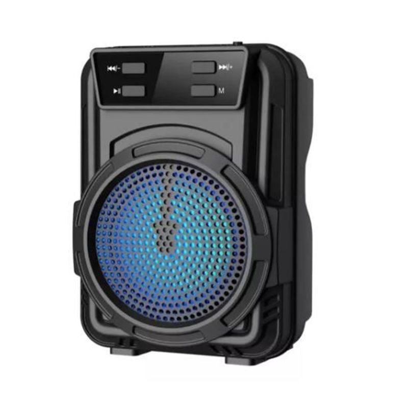 GREEN HANSHENG - Parlante Bluetooth Usb 3 Pulgadas Radio Fm Luz Led