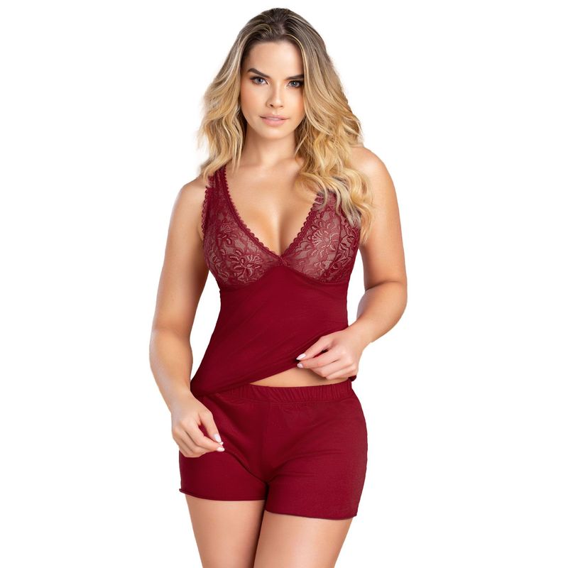 FORMAS INTIMAS - Pijama Mujer Rojo FI 91622