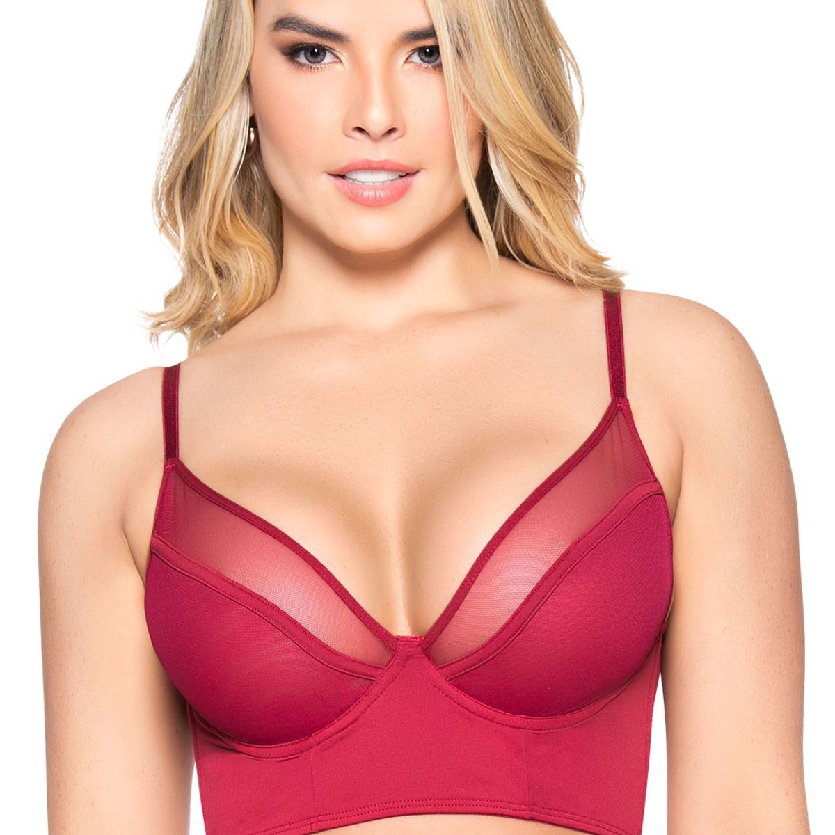 FORMAS INTIMAS - Bustier Mujer Rojo FI 92886