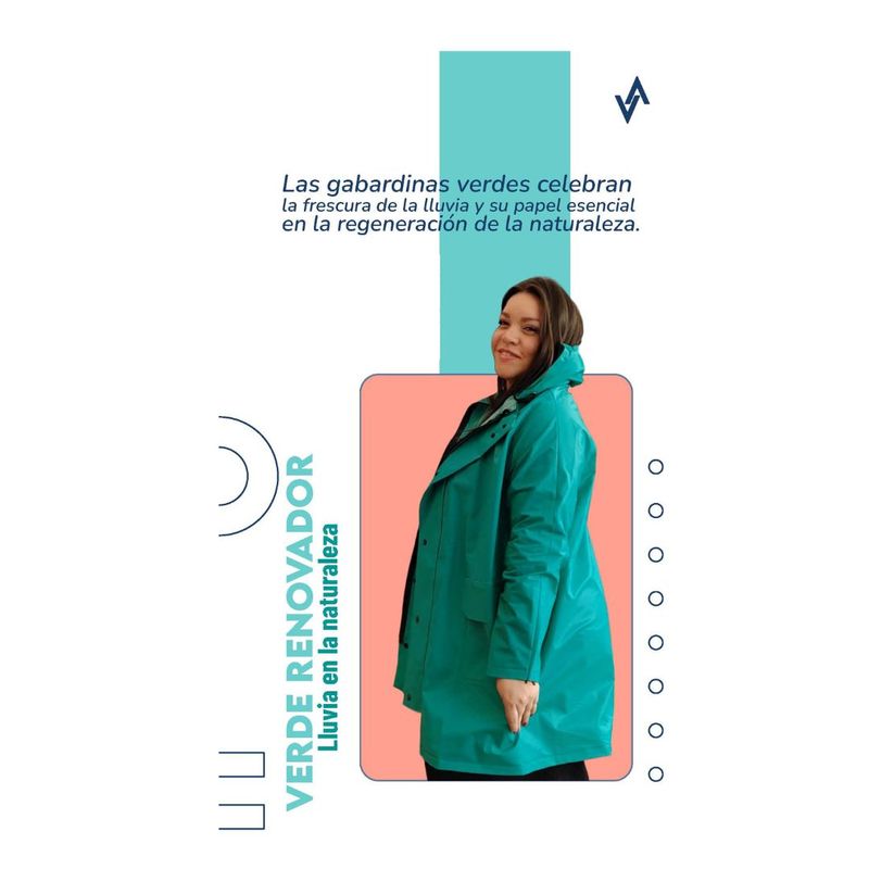 AFM - Gabardina Unisex 100 Impermeable Resistente