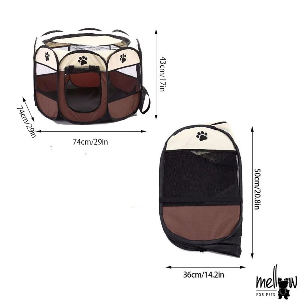 MELLOW FOR PETS - Corral para mascotas Gris