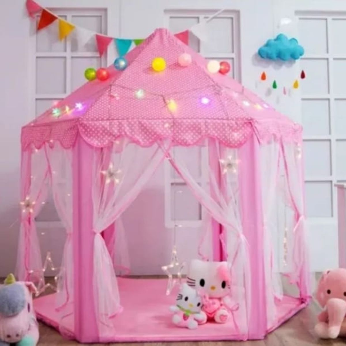 GENERICO - Carpa Castillo Velo Niña Juguete Princesa