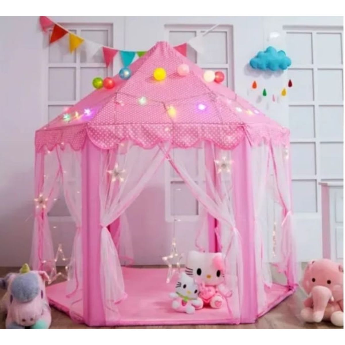 GENERICO - Carpa Castillo Velo Niña Juguete Princesa