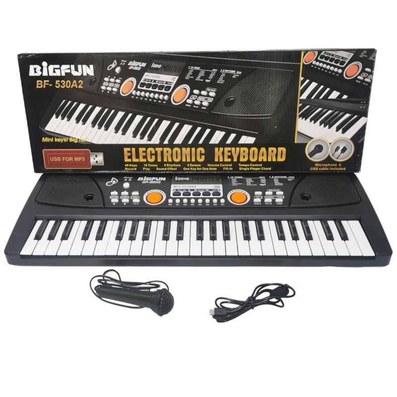 GENERICO - Teclado Organeta 49 Teclas Piano Graba Pistas Infantil Niños