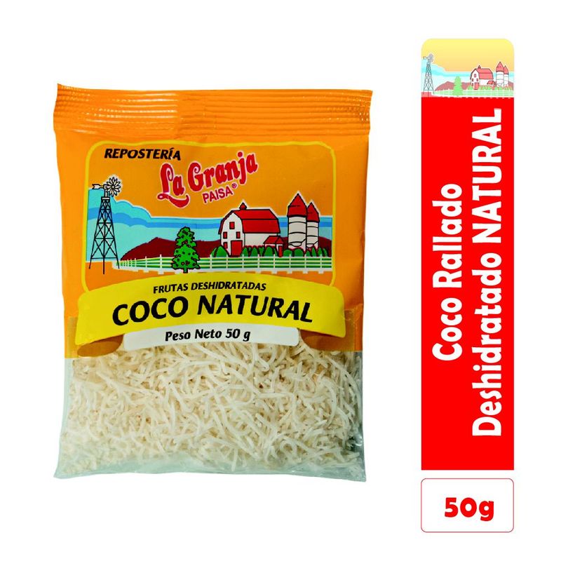 LA GRANJA PAISA - Coco Deshidratado Natural 50g