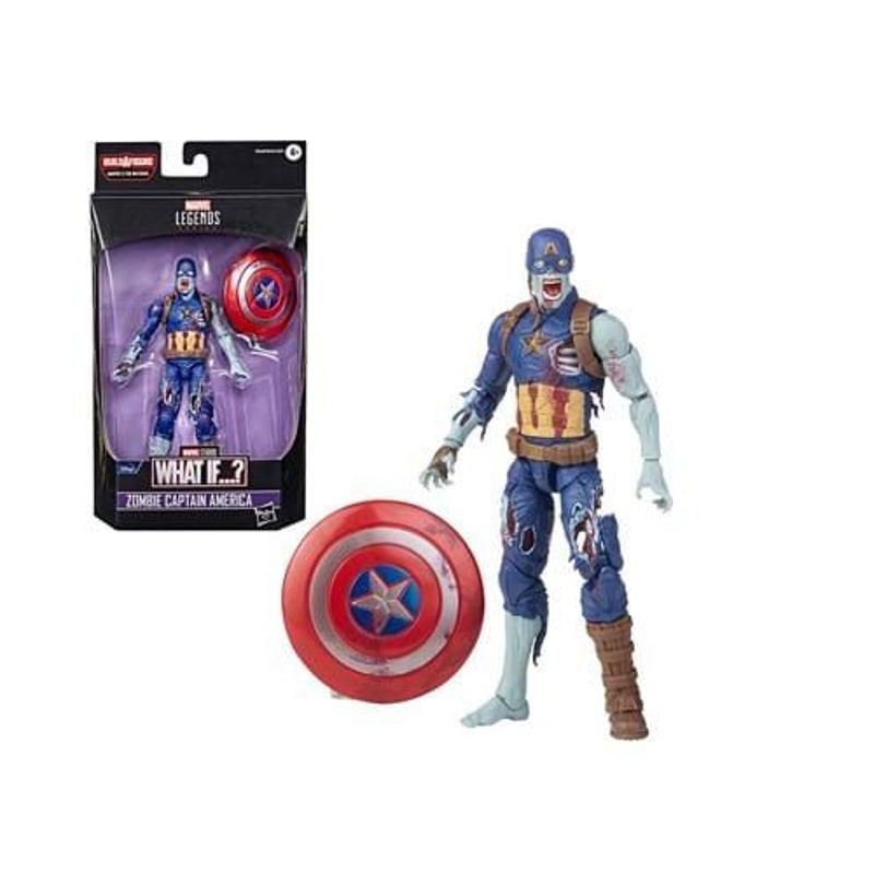 HASBRO - Capitán América Zombie Marvel Legends Avenger What If Baf