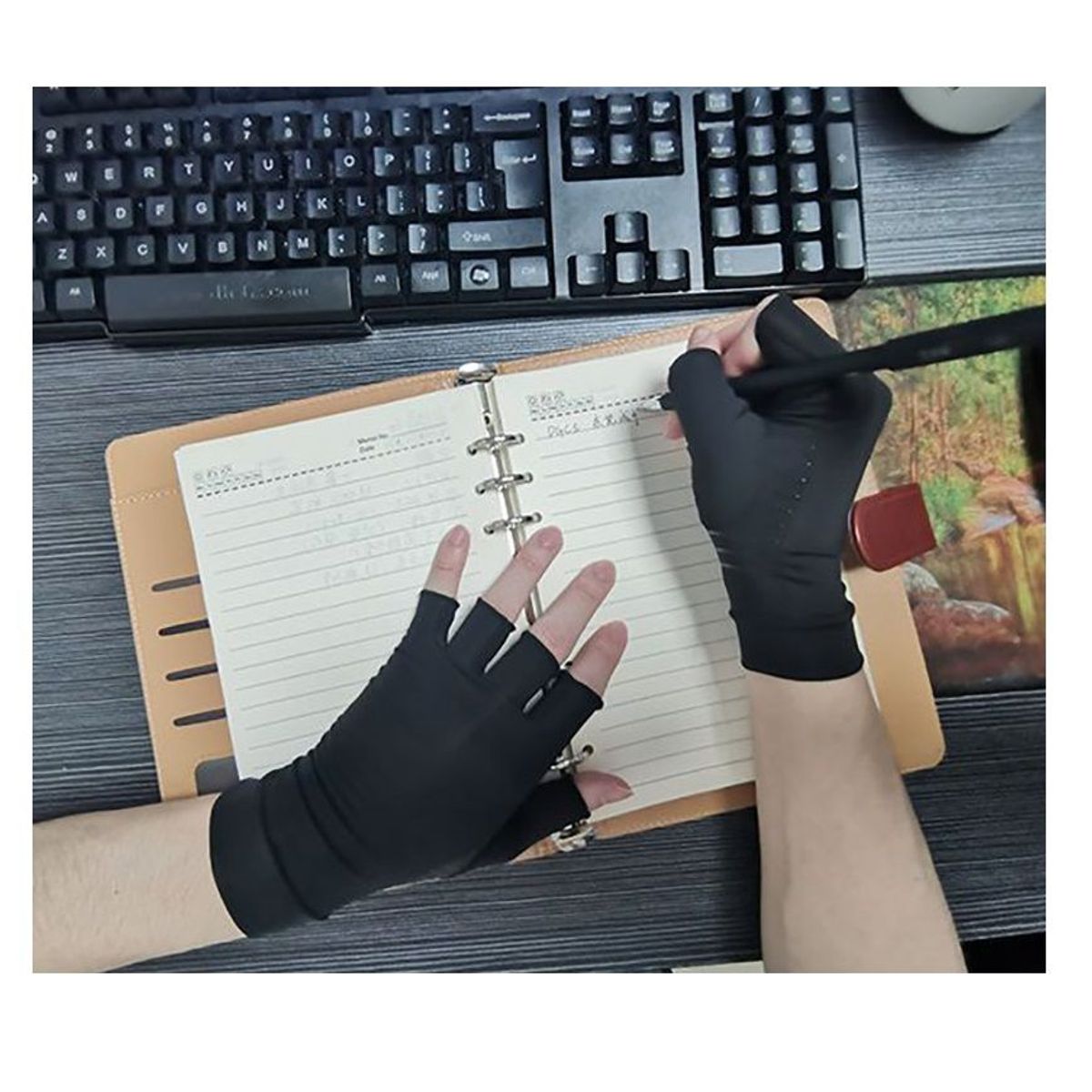 GENERICO - Guantes Compresión Túnel Carpiano Calma Dolor Artritis Pro L