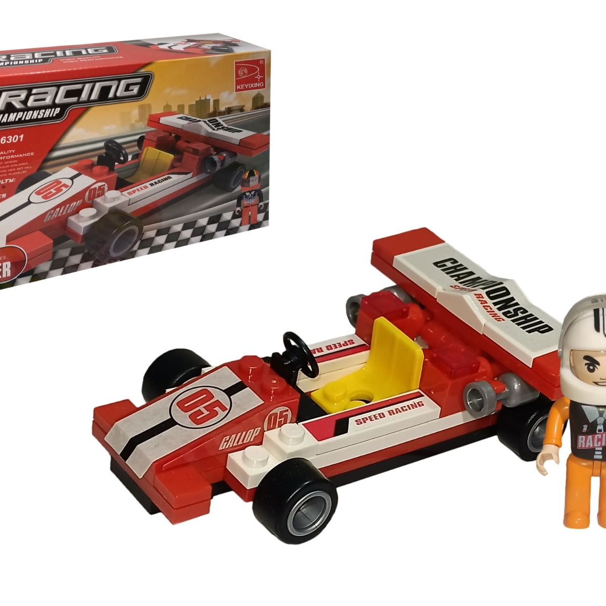 STALION - Carro De Carreras Fichas Para Armar F1 +piloto