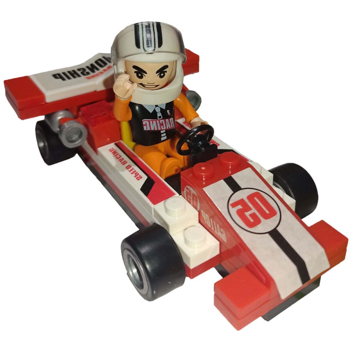 STALION - Carro De Carreras Fichas Para Armar F1 +piloto