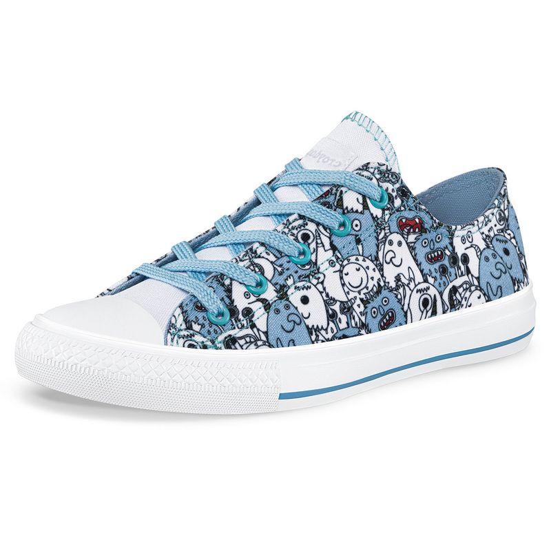 CROYDON - Tenis Casuales Lumale Bajo Azul para Niña Croydon