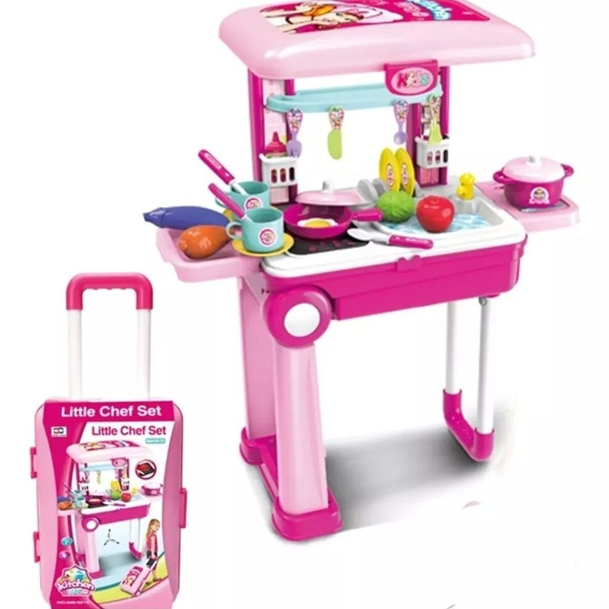 GENERICO - Set De Cocina Infantil Tipo Maleta