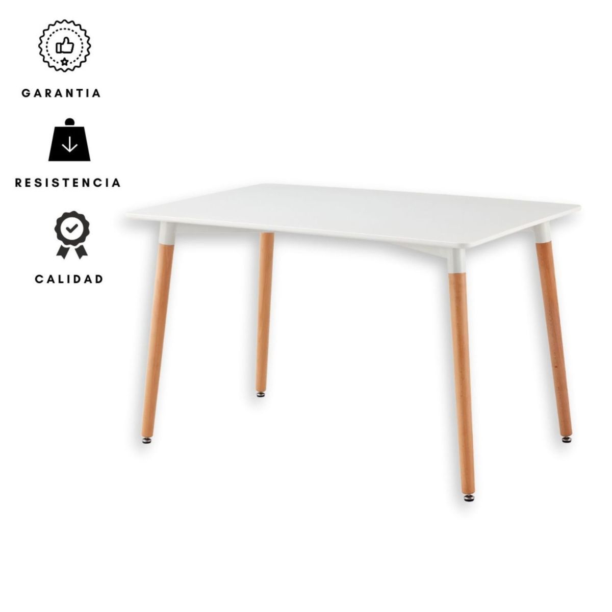 EKONOMODO COLOMBIA - Mesa Eames Rectangular Blanca 160x80x74