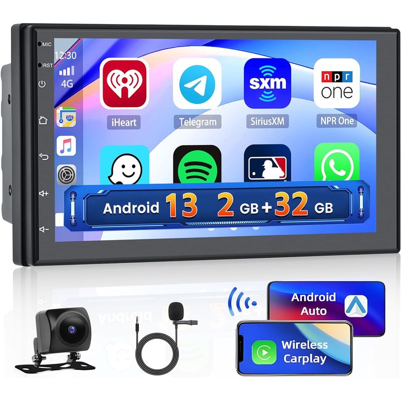 GENERICO - Radio andorid 13 7" 2 din  gps + camara trasera