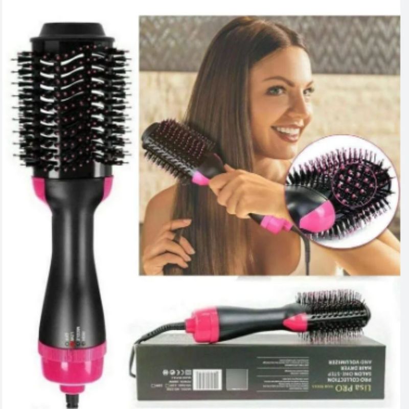 GENERICO - Cepillo secador Giratorio De Aire Caliente Para Cabello One - Step