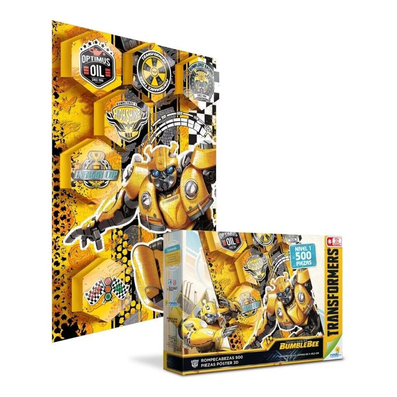 RONDA - Rompecabezas Bumblebee Transformers 3d Poster 500 Pz Ronda