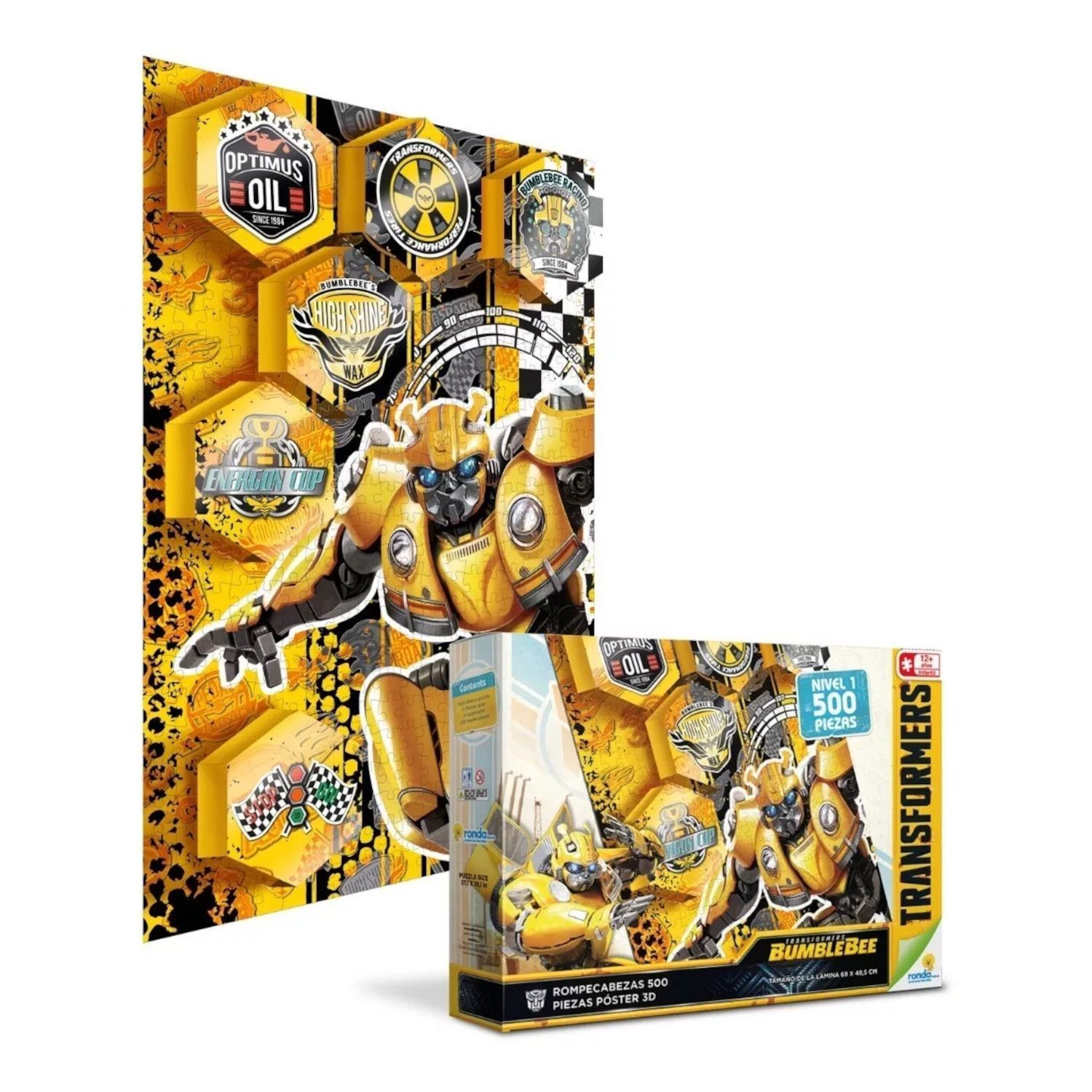Rompecabezas Bumblebee Transformers 3d Poster 500 Pz Ronda RONDA