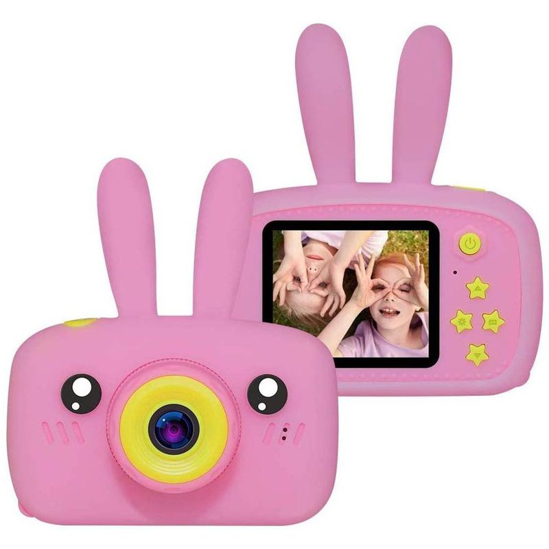 ONE PIXEL - Camara Digital Para Niños Forma De Conejo Rosada