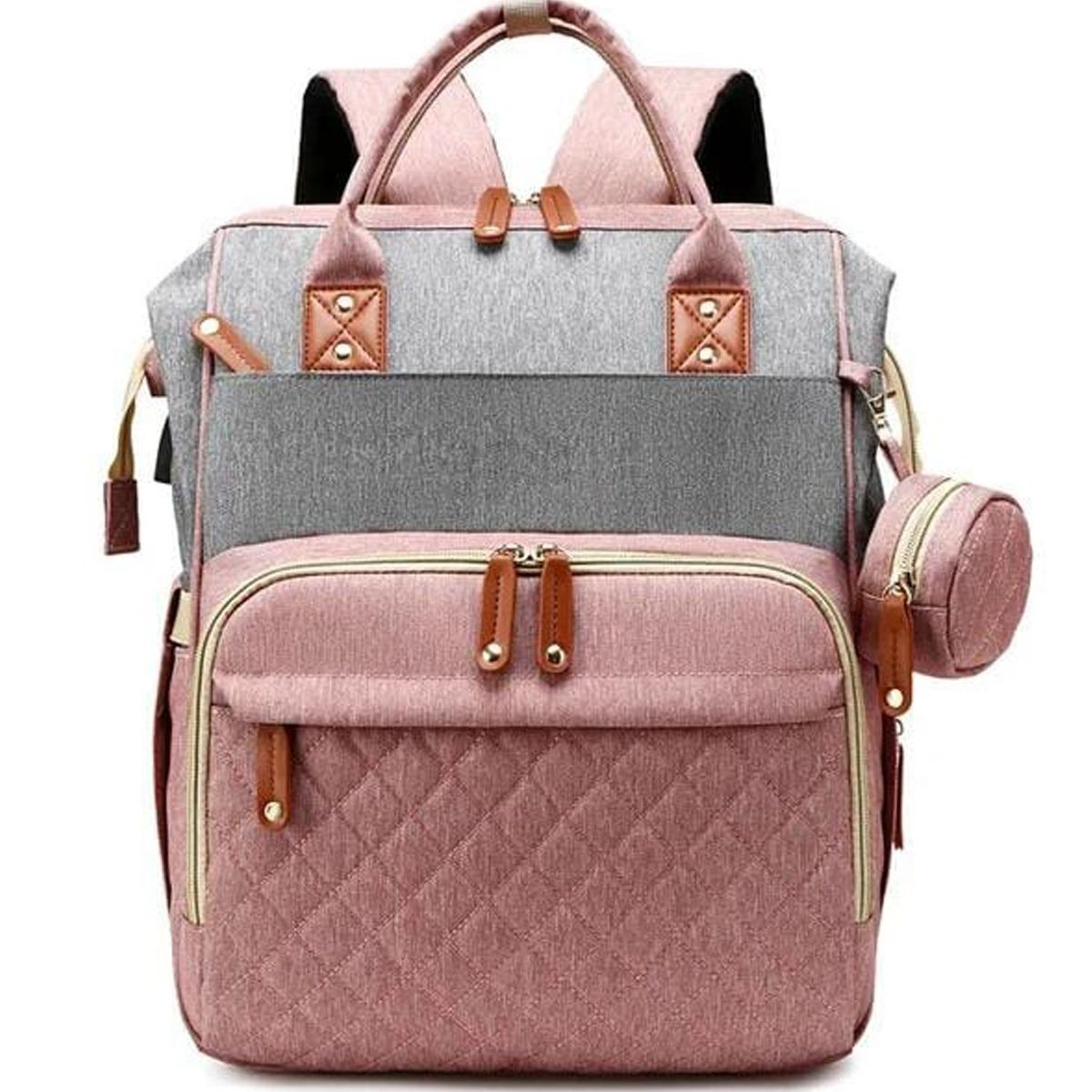 ONE PIXEL - Bolso Pañalera Para Bebé Con Cable Usb ONE PIXEL Monedero