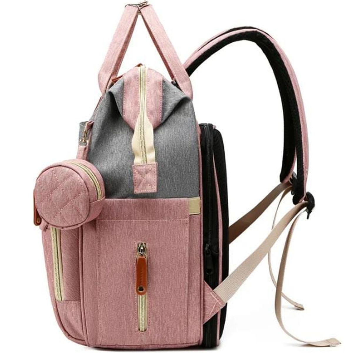 ONE PIXEL - Bolso Pañalera Para Bebé Con Cable Usb ONE PIXEL Monedero