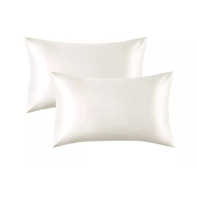 CASATUA - Funda Almohada Satin Saten Tipo Seda Set X2 Unids 100 O 76cm