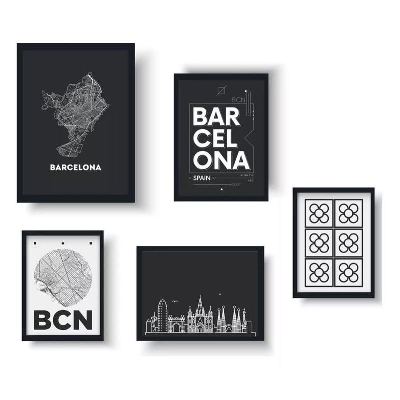 CASATUA - Marcos De Foto Casatua Set 5 Unidades Cuadros Decorativos