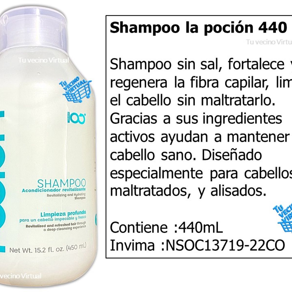 LA POCION - Shampoo La Pocion 440 mL  + Acondicionador La Pocion 440 mL