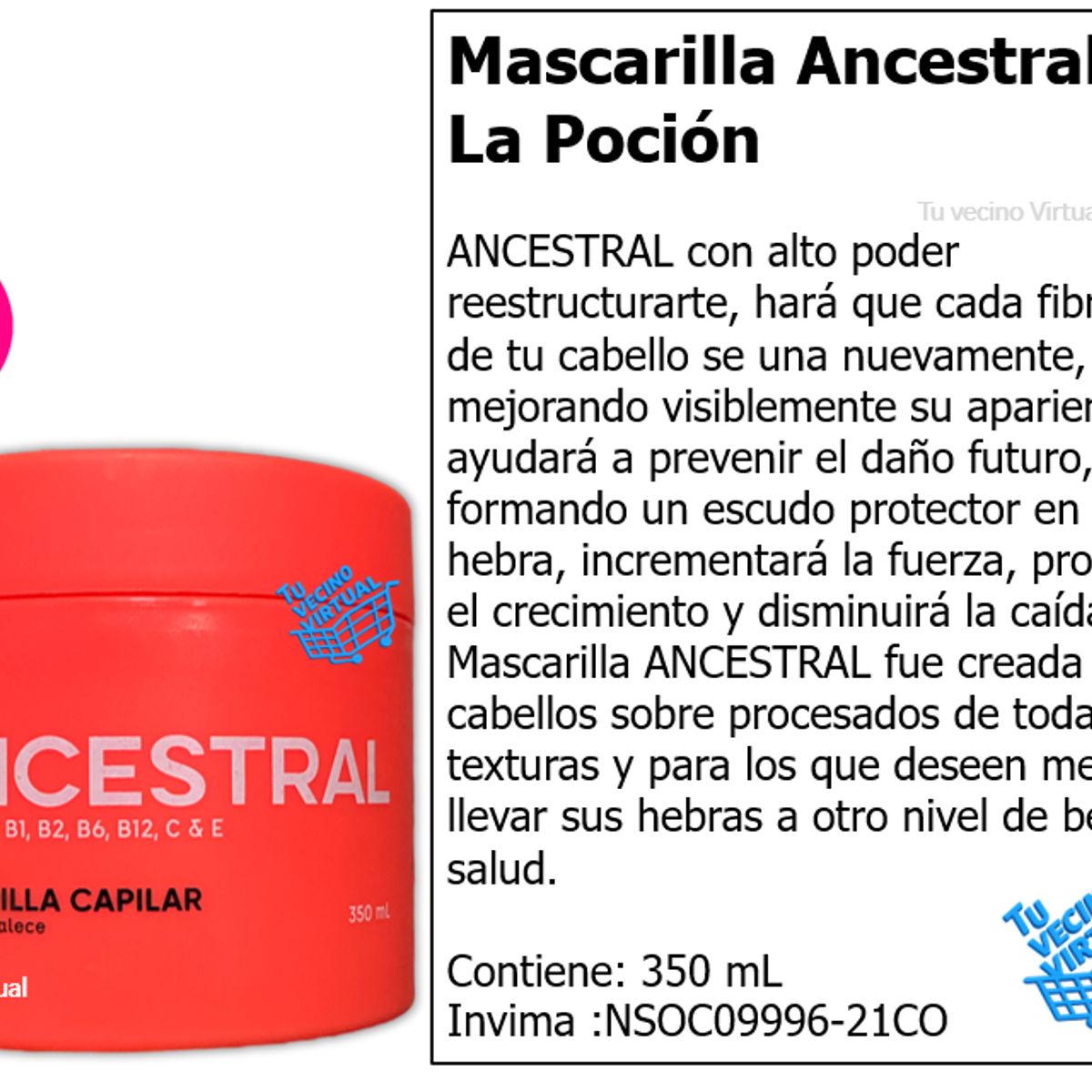 LA POCION - Crema de peinar y Mascarilla La Pocion Tratamiento capilar