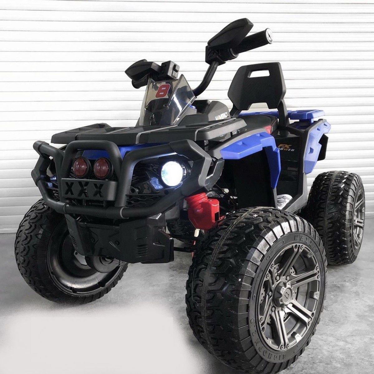 GENERICO - Moto Bebe Cuatrimoto Batería Eléctrica 2 a 8 Años Azul Grizzly