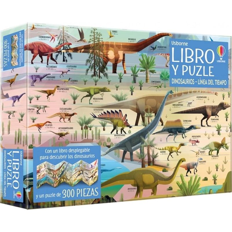 USBORNE - Dinosaurios - Linea Del Tiempo. Libro Y Puzle